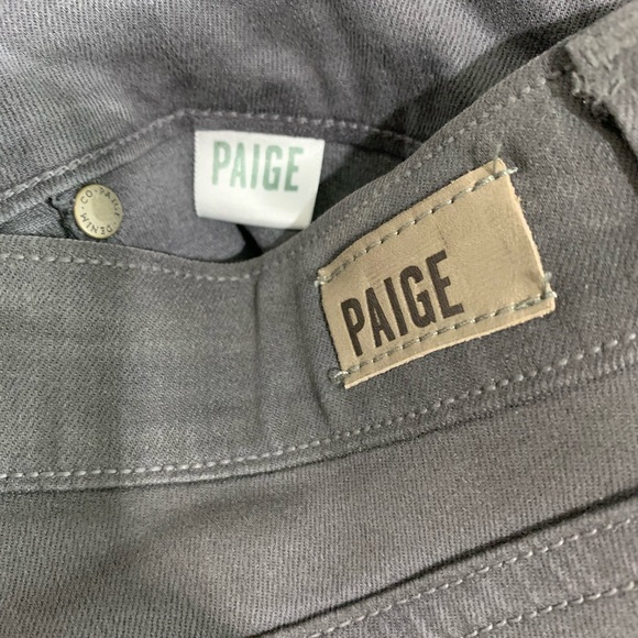 PAIGE Gray Waxed Verdugo Ankle Jeans 26 - Picture 4 of 11